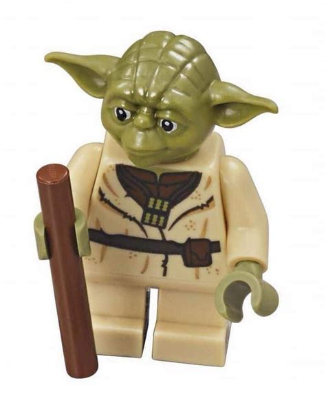 Lego Star Wars Yoda Minifig With Walking Stick From 75208 The