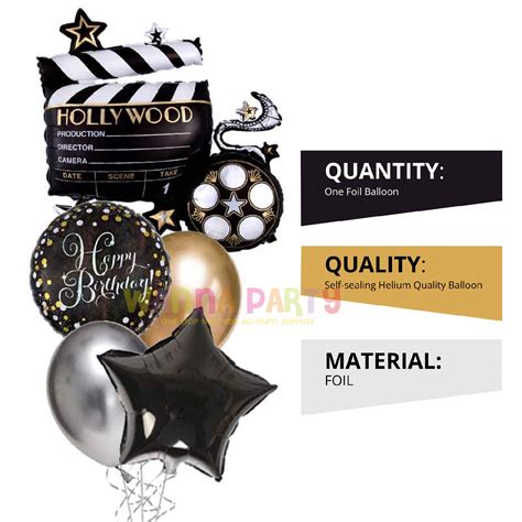 Buy Lights Camera Action Clapboard Balloons Online