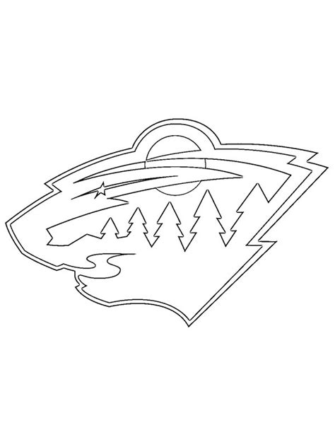 Minnesota Wild Coloring Page Funny Coloring Pages