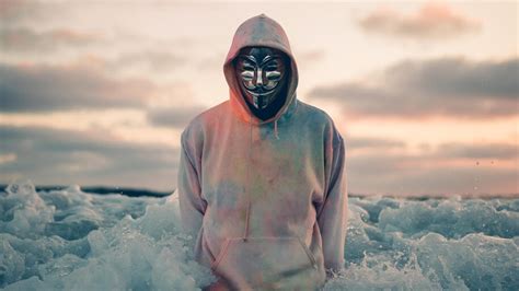 Anonymous Mask Hoodie Photography 4k 61053 Wallpaper