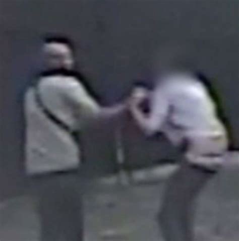 Shocking Cctv Shows Brutal Thug Battering Woman In Pub Garden Before Trying To Strip Her