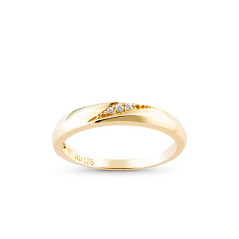 Gold Wedding Rings For Couple 14k Gold Fine Jewelry Fashion Rings Couple Ring Jewelry Women