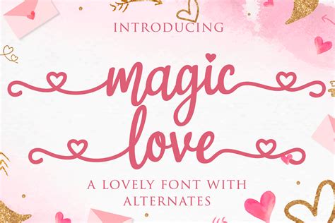 Magic Love Font By Letterbeary · Creative Fabrica