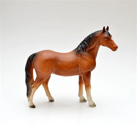 Vintage Fine Ceramics Horse Figurine Handpainted T Craft Etsy Canada