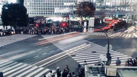 Tokyo Shibuya Scramble Crossing Video 60fps Youtube