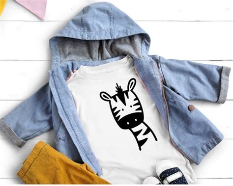 Zebra Print Shirt For Toddlers Zebra Baby T Shirt For Boys T Etsy