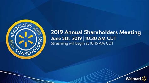 2019 Annual Shareholders Meeting Youtube