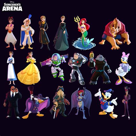 Artstation Disney Sorcerers Arena Character Portraits