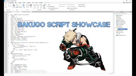 Roblox Script Showcase My Hero Academia Bakugo Quirk