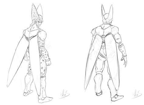 I think i'm already getting better at drawing dragon ball characters, woo. Mateusz Michalski - Dragon Ball Z sketches