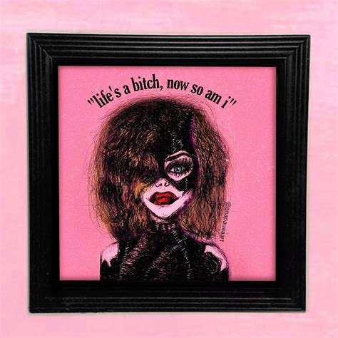 Batman Returns Michelle Pfeiffer Catwoman Pink Print Grunge Etsy Uk Art Prints Wall Art