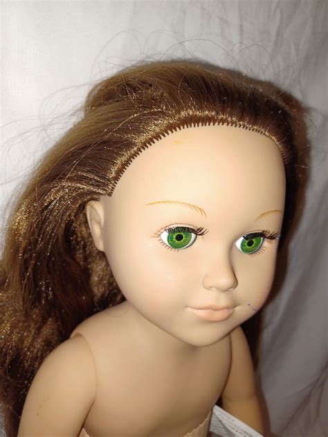Green Eyes Cititoy 2013 18 Long Reddish Red Brown Hair Doll Gs126 Gm15 My Life Ebay