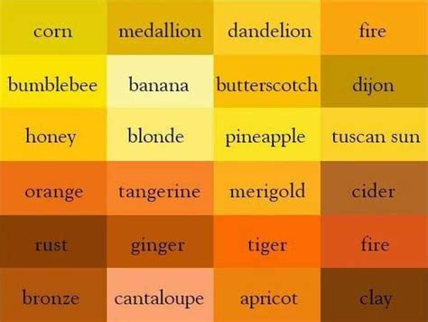Colors 2 Colors Name In English What Colors Make Yellow Color Names