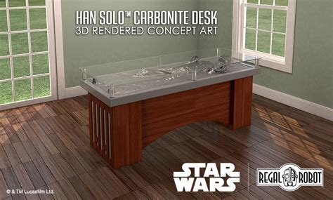 Han Solo Carbonite Desk Star Wars 1 Regal Robot