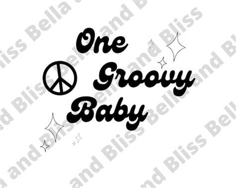 One Groovy Baby Svg  Png 1st Birthday Baby Party Cricut Etsy