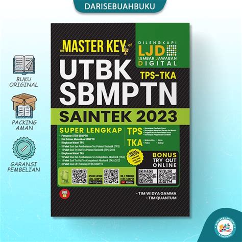 Jual Buku Master Key Of UTBK TPS TKA SBMPTN SAINTEK Di Lapak