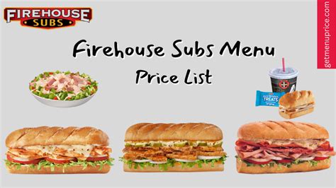 Firehouse Subs Menu Price Usa Updated April 2023