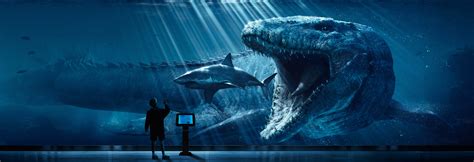 Megalodon Wallpaper Digital Art Jurassic World Shark Dinosaurs Jurassic Park Hd Wallpaper