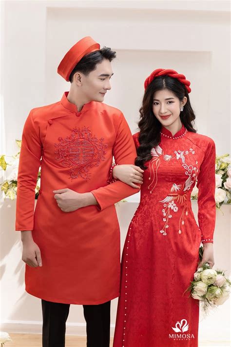 Ao Dai Cuoi 12 Mimosa Wedding