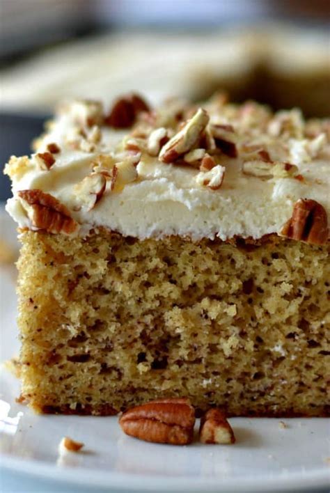 I like to use buttermilk in my cakes, especially in this banana cake recipe, because it adds a tanginess that complements the sweet banana flavor. Easy Banana Cake Recipe | Small Town Woman