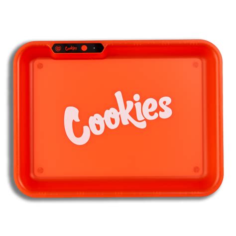 GLOWTRAY X COOKIES LED ROLLING TRAY - Red - Rolling Trays ...
