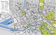 Mappe e percorsi dettagliati di Melbourne