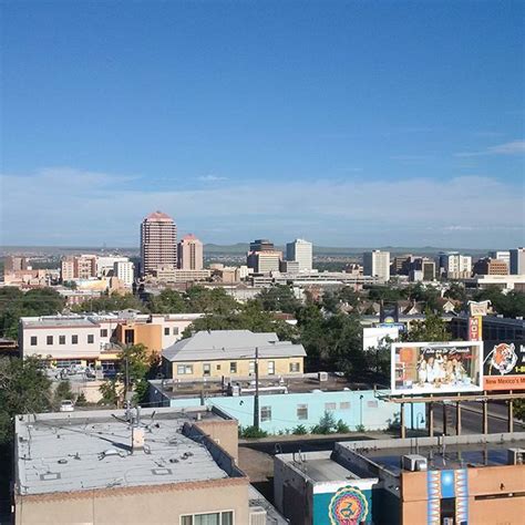 The Skyline Of Downtown Albuquerque In Brief