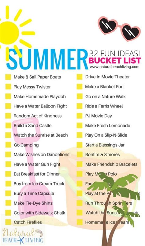 What has been the most memorable place you have ever visited? Summer Bucket List Ideas for Kids (Free Printable ...