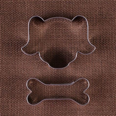 Dog Cookie Cutter Set Puppy Cookie Cutters Dog Face Cookie Etsy