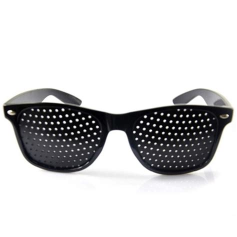 Anti Myopia Pinhole Glasses Women Men Pin Hole Sunglasses Eye Exercise