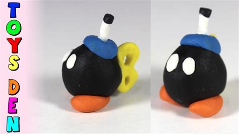 How To Make Bob Bomb Polymer Clay Tutorial Super Mario Play Doh Bob