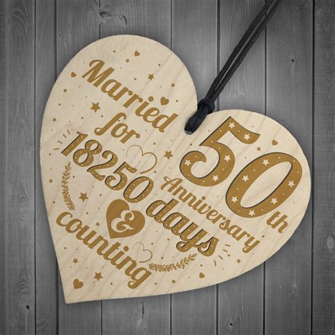 Maybe you would like to learn more about one of these? 50th Wedding Anniversary Gift Gold Fifty Years Gift For ...