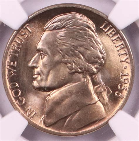 1938 Jefferson Nickel Hyatt Coins