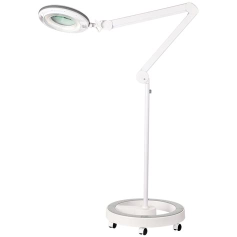 Magnifying floor lamps are built for just such times. Brightech - LightView Pro Dimmable LED Magnifier Floor Lamp with 6-Wheel Rolling | eBay