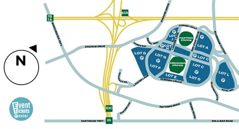 Arrowhead Stadium Parking Map Arrowhead Stadium Kansas City Stadium
