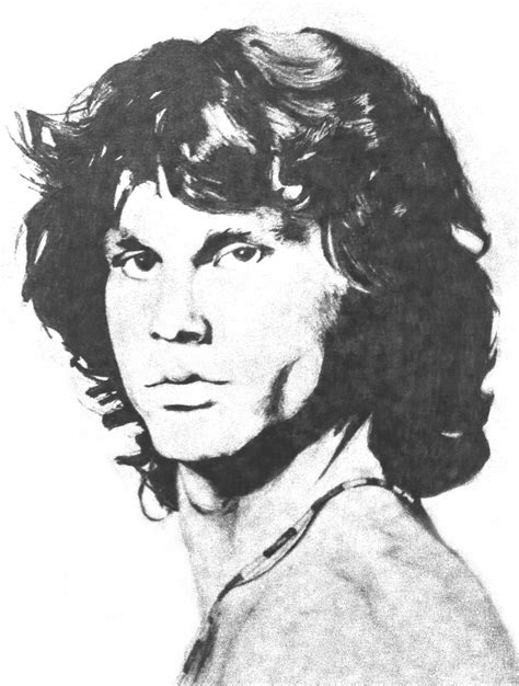 Jim Morrison Of The Doors Pencil Sketch Jim Morrison Pencil Sketch