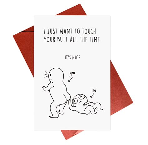 Buy Cute Anniversary Cardromantic Cardfunny Touch My Butt Love Cardsnaughty Card For Her Bf