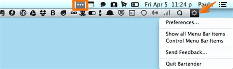 Customizing The Os X Menu Bar