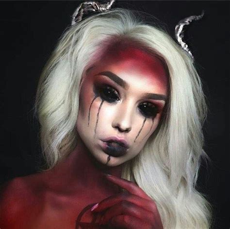 Image Result For Demon Face Paint Halloween Make Up Looks Halloween