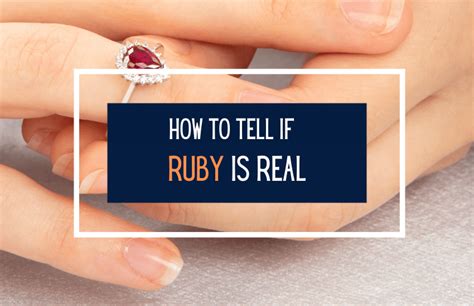 A Quick Guide On How To Tell If A Ruby Is Real Jewelry Guide