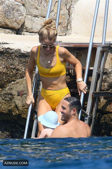Vogue Williams Sexy In A Yellow Bikini As She Holidays In The South Of