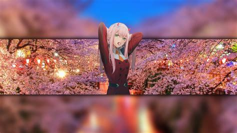 Wallpaper Darling In The Franxx Pink Hair Zero Two Darling In The