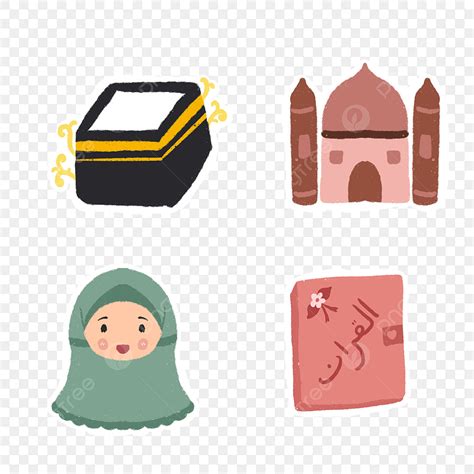 Ka Bah Hd Transparent Islamic Sticker With Muslimah Mosque Quran And