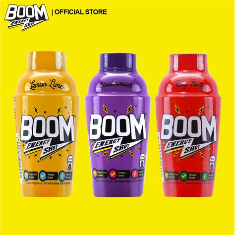 Boom Energy Shot Pack Of 3 Mixed 60ml Shopee Malaysia