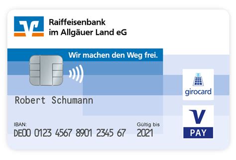 (01803) 44 11 77 im ausland +49 89 37 79 99 www.hvb.de/karten. girocard V PAY | Raiffeisenbank im Allgäuer Land eG