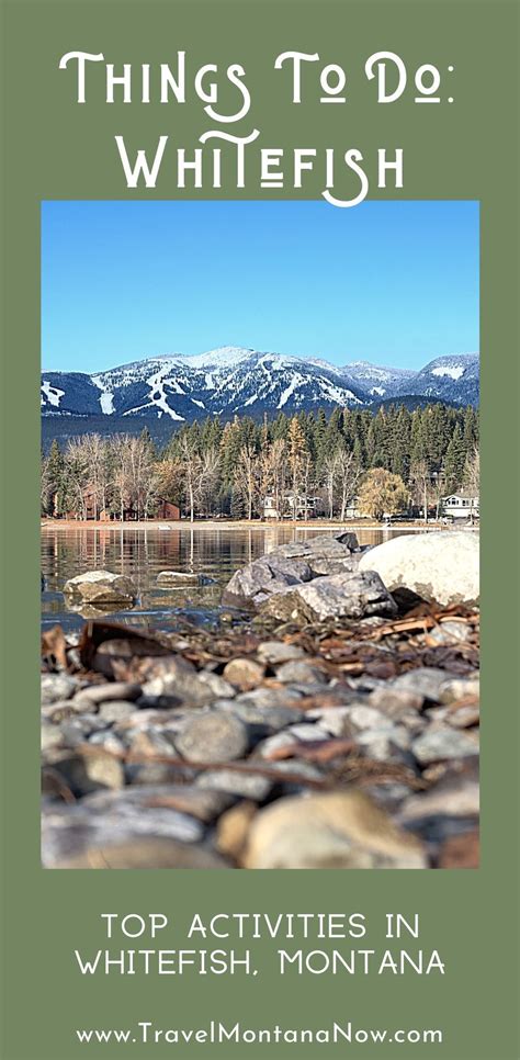 Best Things to Do in Whitefish, Montana - Travel Montana Now | Montana travel, Montana lakes ...