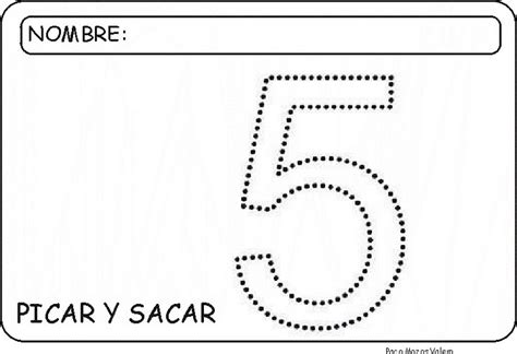 Recursos Para El Aula Fichas Para Repasar El Número 5