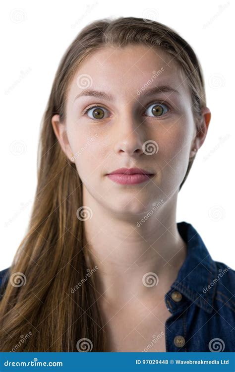 Confident Teenage Girl Looking At Camera Stock Photo Image Of