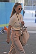 Pippa Middleton in a Beige Outfit Arrives at Wembley Stadium for the ...