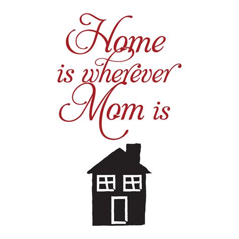 Home Is Where Mom Is Wall Quotes™ Decal